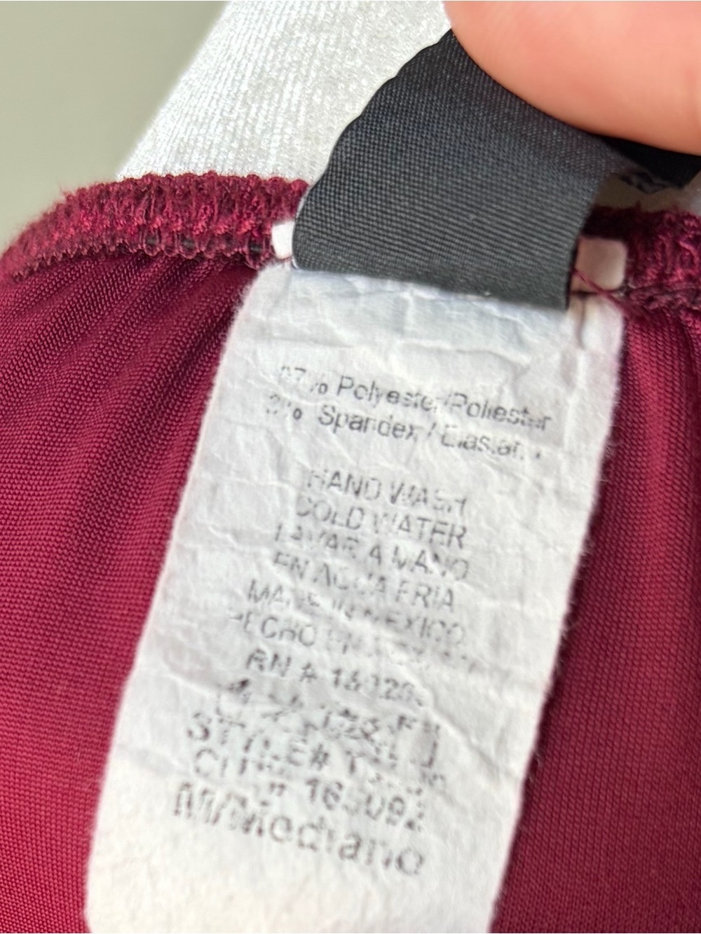 Windsor Burgundy Sheer Mesh Sleeve Ruched Bodysuit Medium - Picture 11 of 11